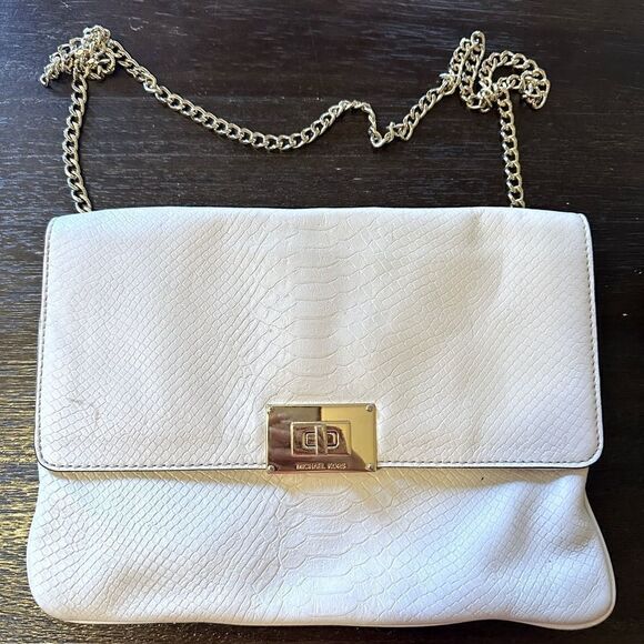 Michael Kors Cream Envelope Bag - Picture 1 of 10